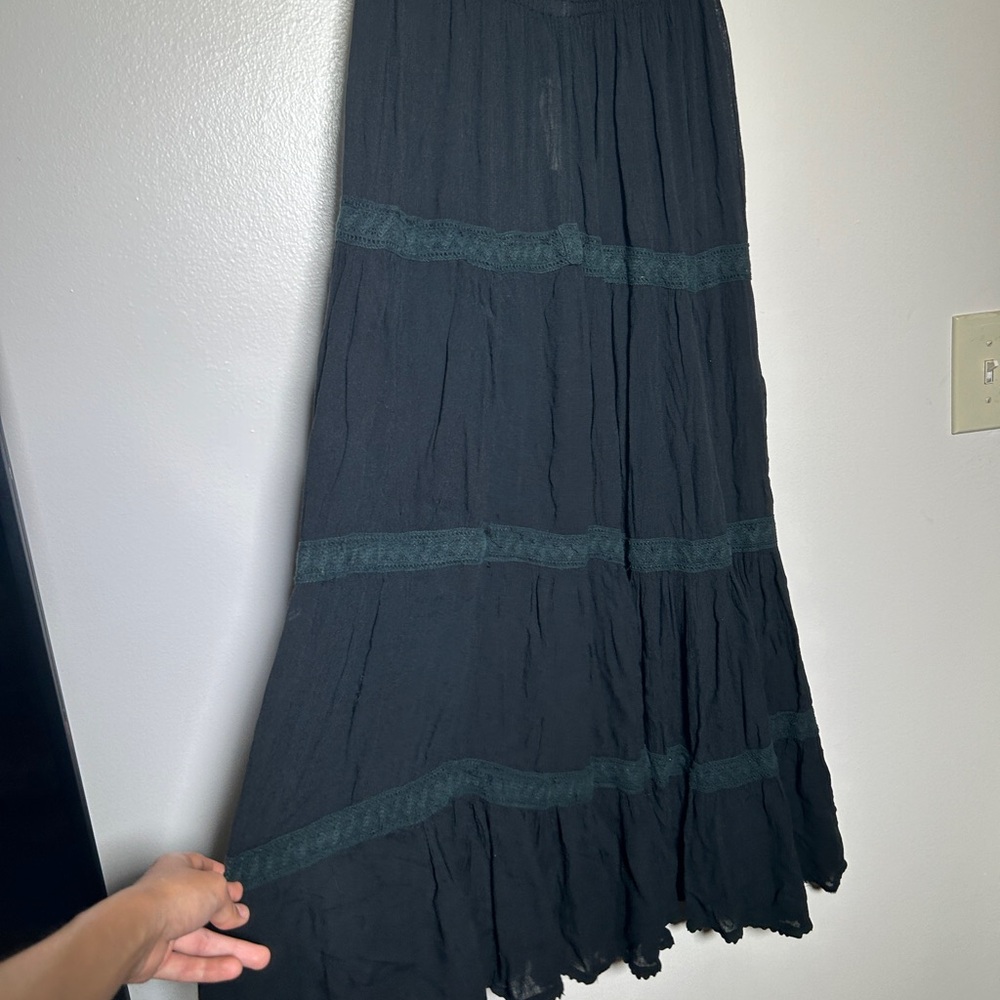 Black Tiered Skirt